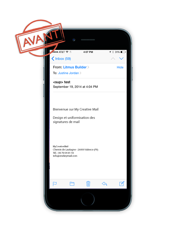 email signature mobile video