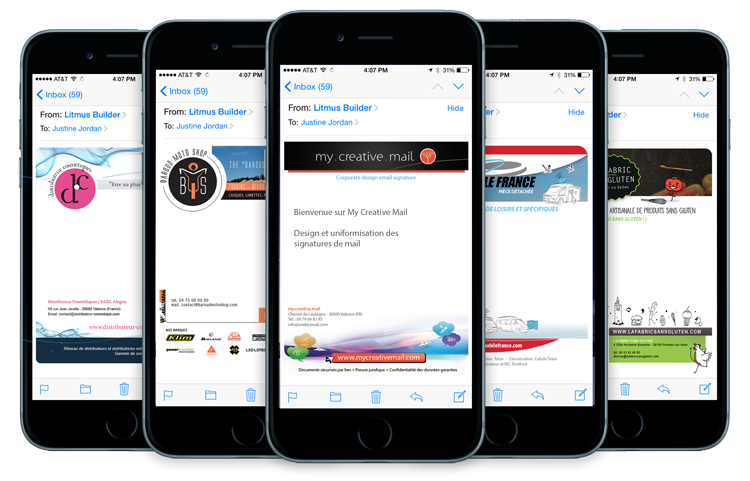 email signature mobile video